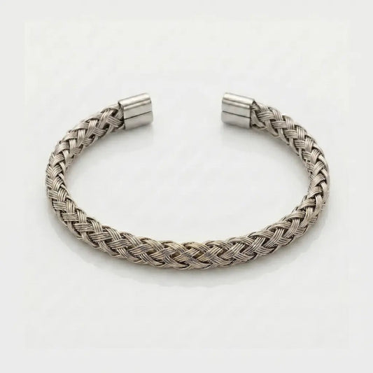 BRAZALETE TRENZADO - SILVER - Athereos