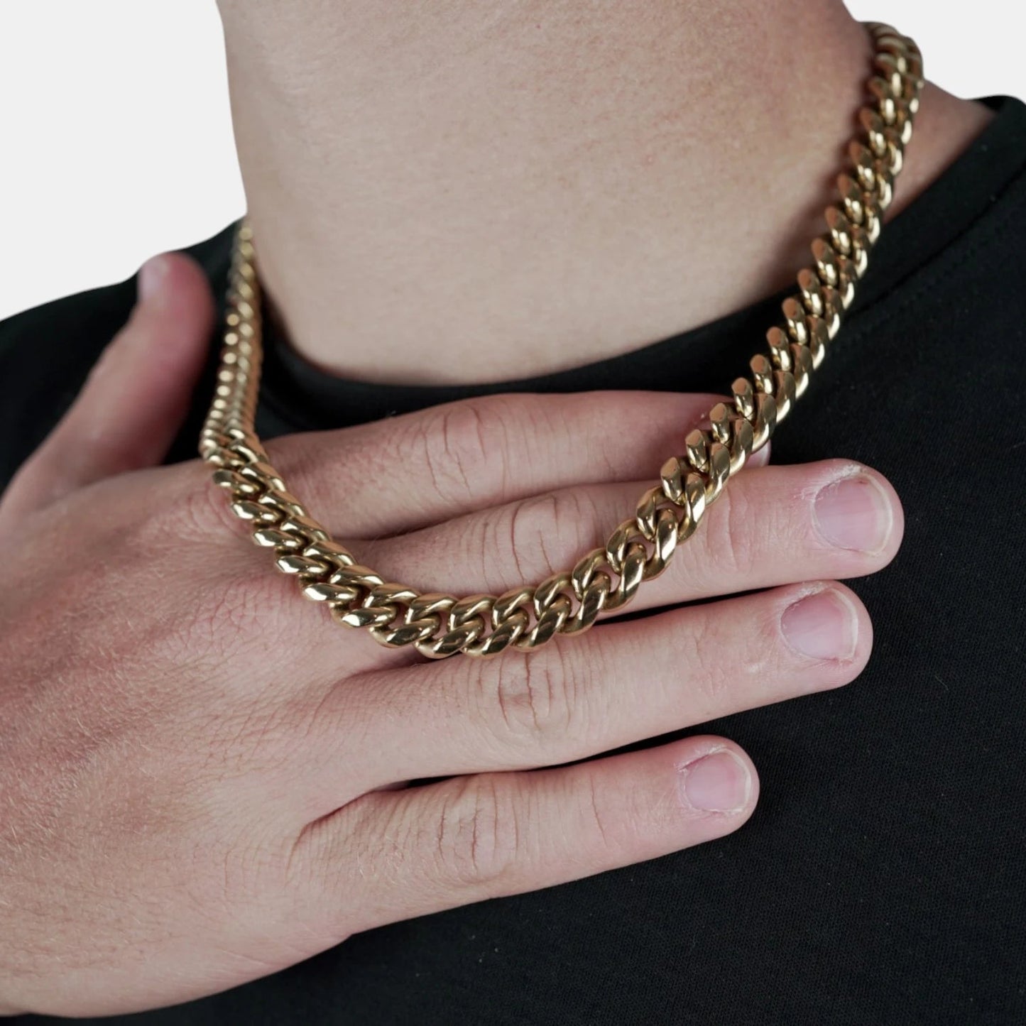 CADENA CUBANA - GOLD 10MM - ATHEREOS