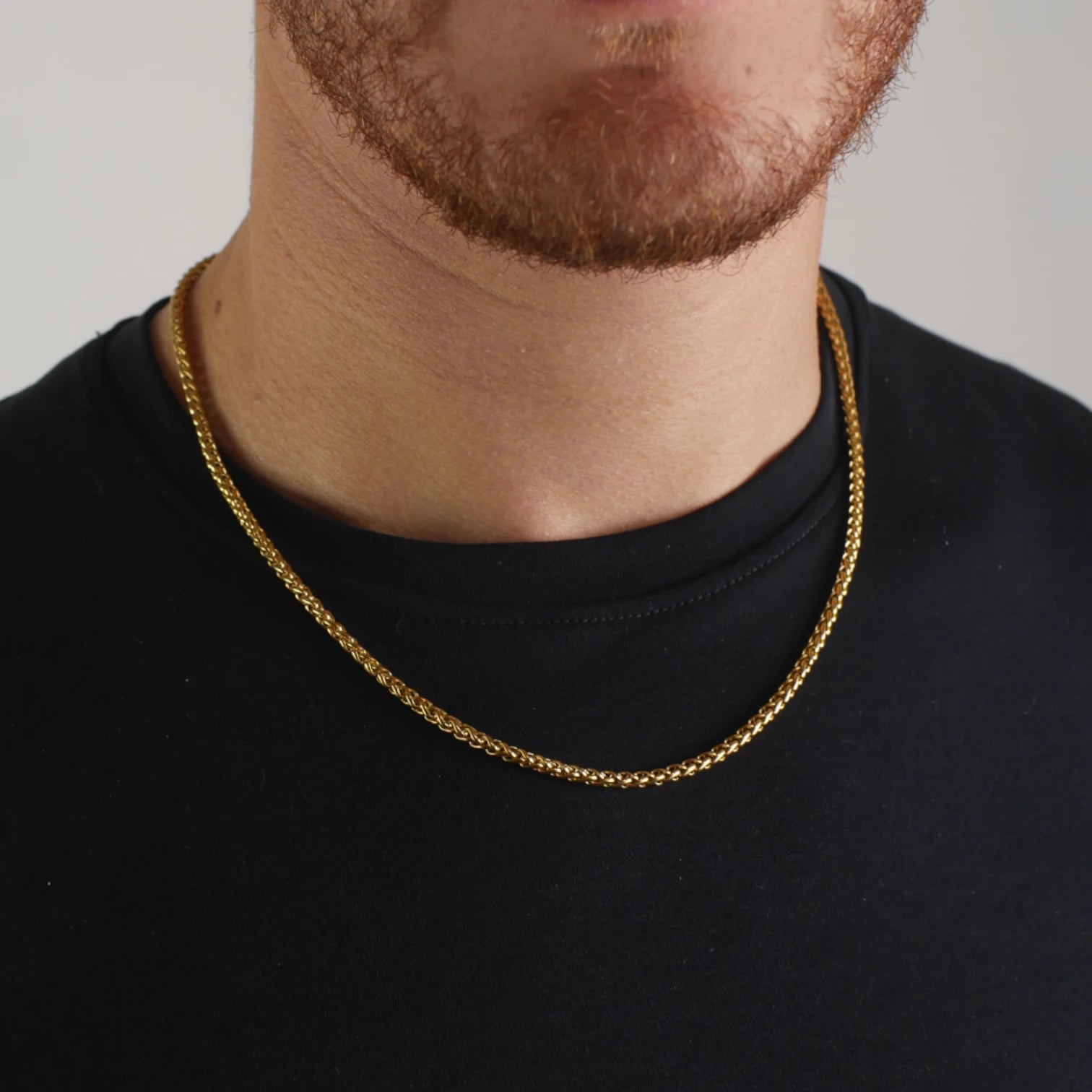 CADENA ESPIGA - GOLD 3MM - ATHEREOS