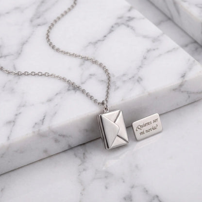 COLLAR CARTA - SILVER - Athereos