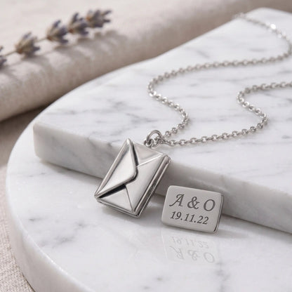 COLLAR CARTA - SILVER - Athereos