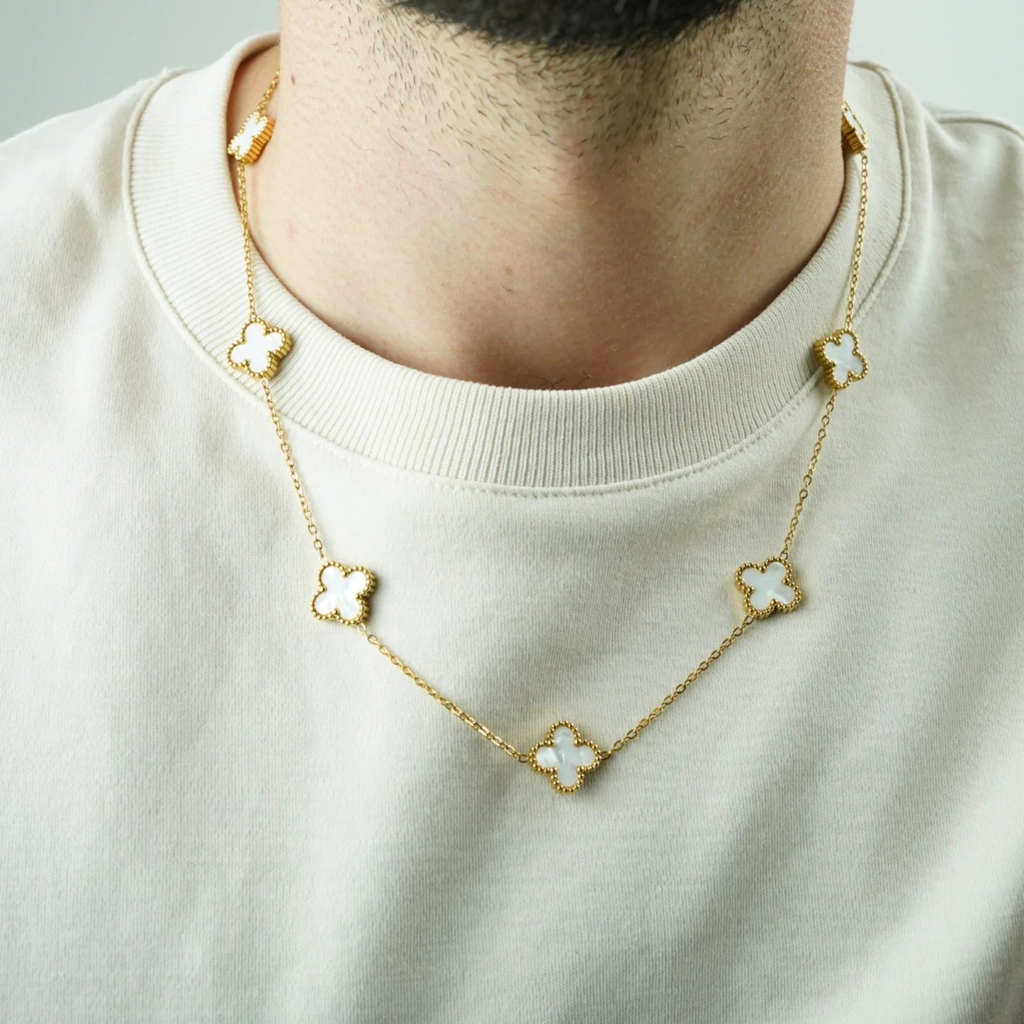 COLLAR CLOVER - GOLD NACAR - ATHEREOS