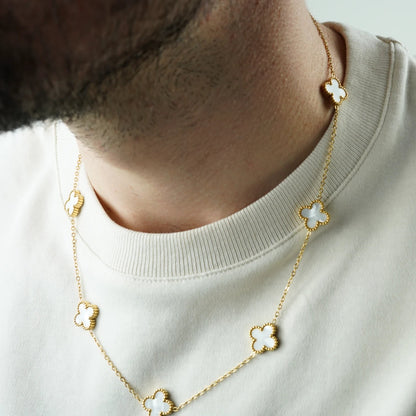 COLLAR CLOVER - GOLD NACAR - ATHEREOS
