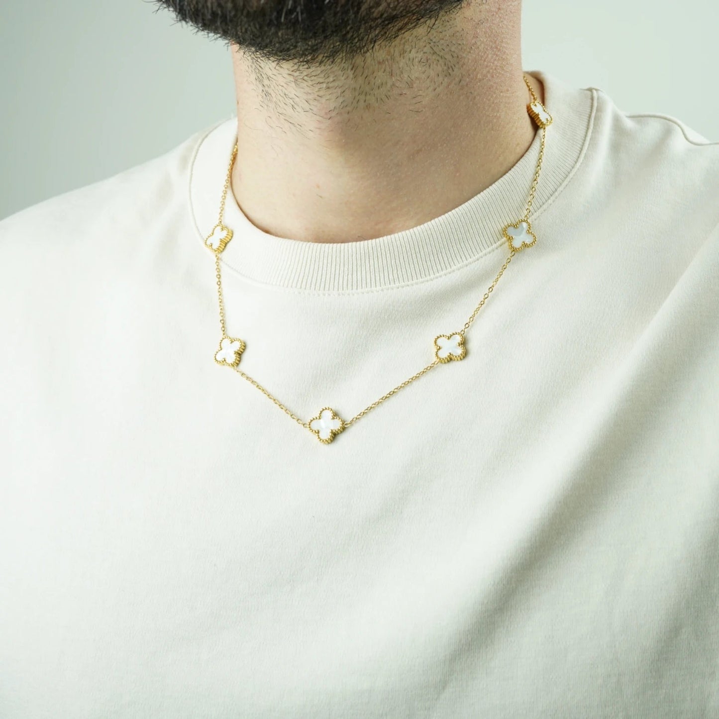 COLLAR CLOVER - GOLD NACAR - ATHEREOS