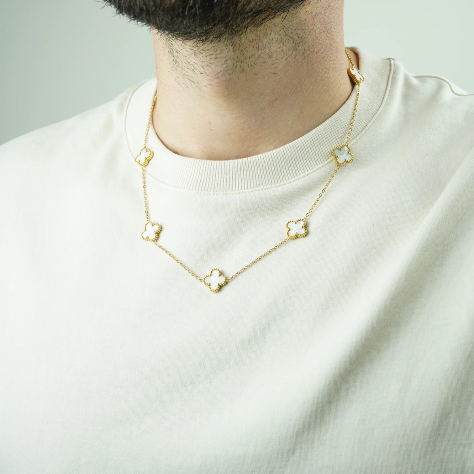 COLLAR CLOVER - GOLD NACAR - ATHEREOS