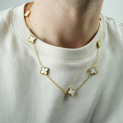 COLLAR CLOVER - GOLD NACAR - ATHEREOS