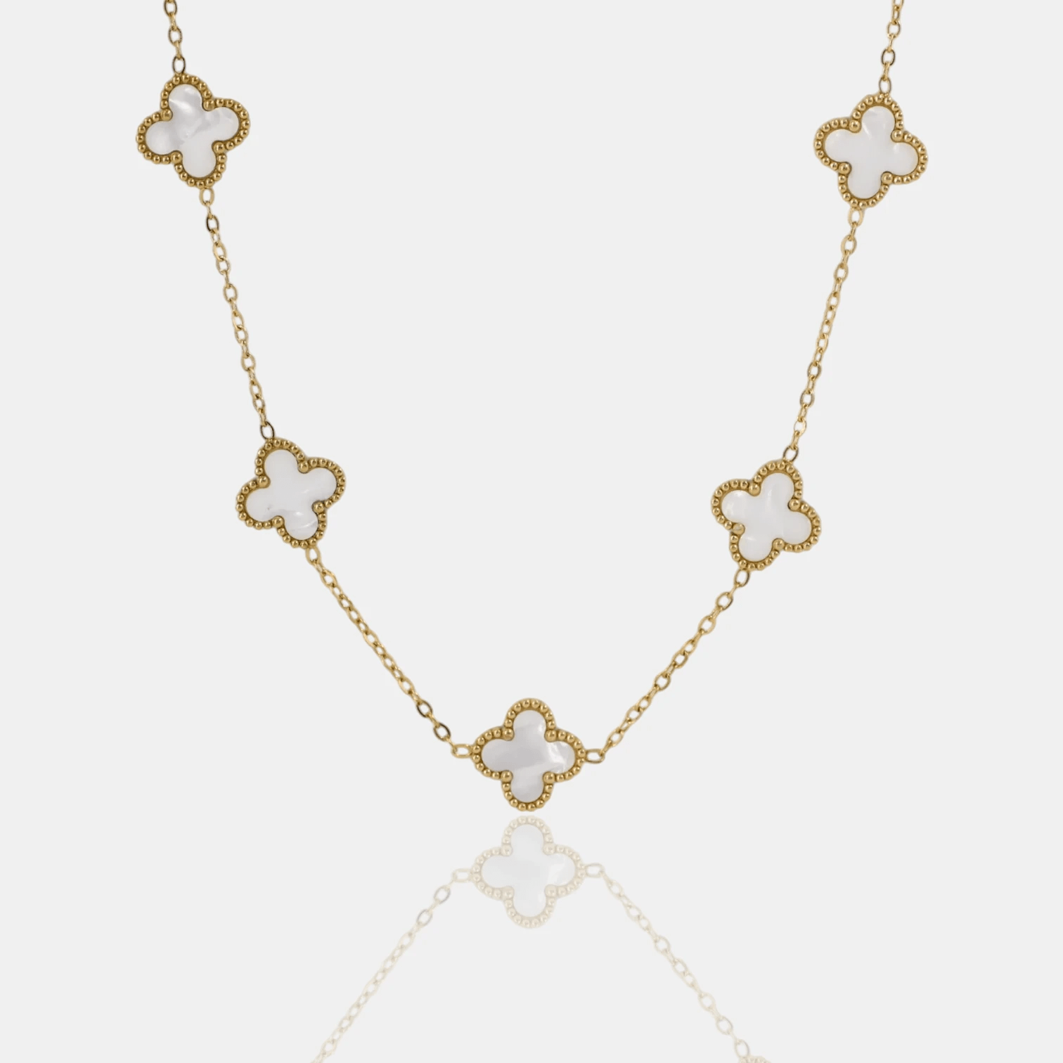 COLLAR CLOVER - GOLD NACAR - ATHEREOS