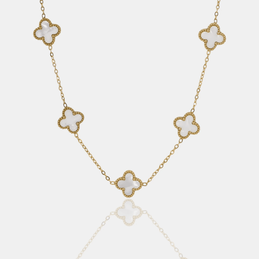 COLLAR CLOVER - GOLD NACAR - ATHEREOS