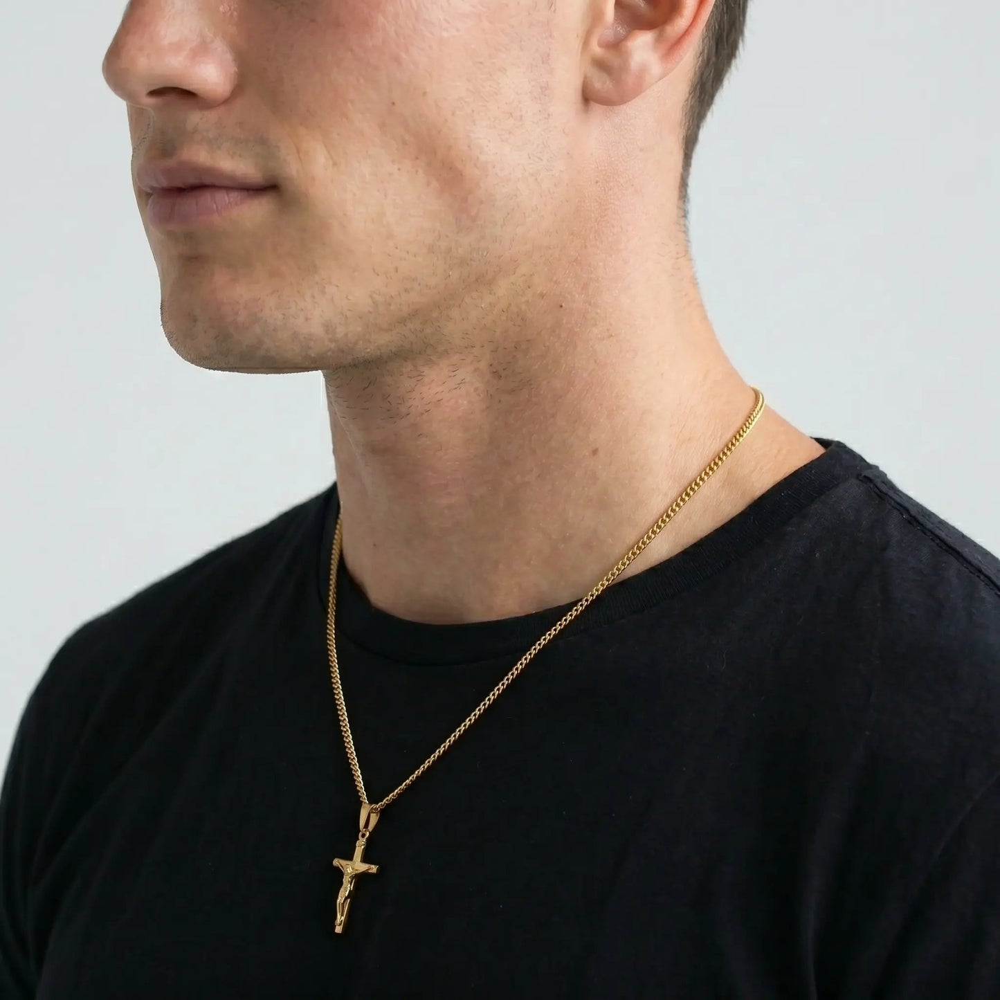 COLLAR CRUCIFIJO - GOLD - Athereos