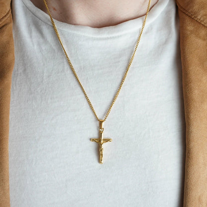 COLLAR CRUCIFIJO - GOLD - ATHEREOS