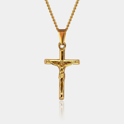 COLLAR CRUCIFIJO - GOLD - ATHEREOS