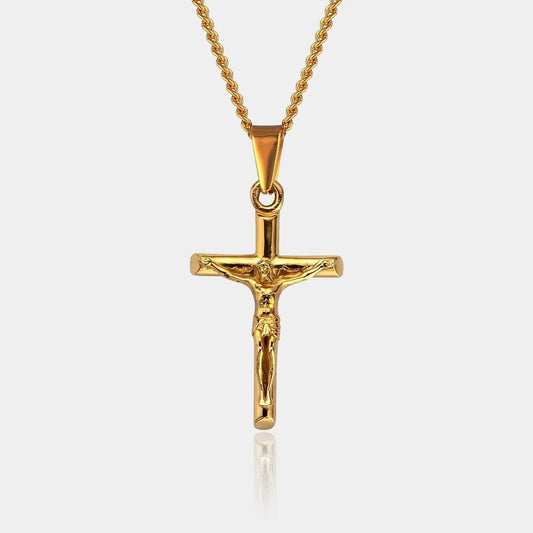 COLLAR CRUCIFIJO - GOLD - ATHEREOS
