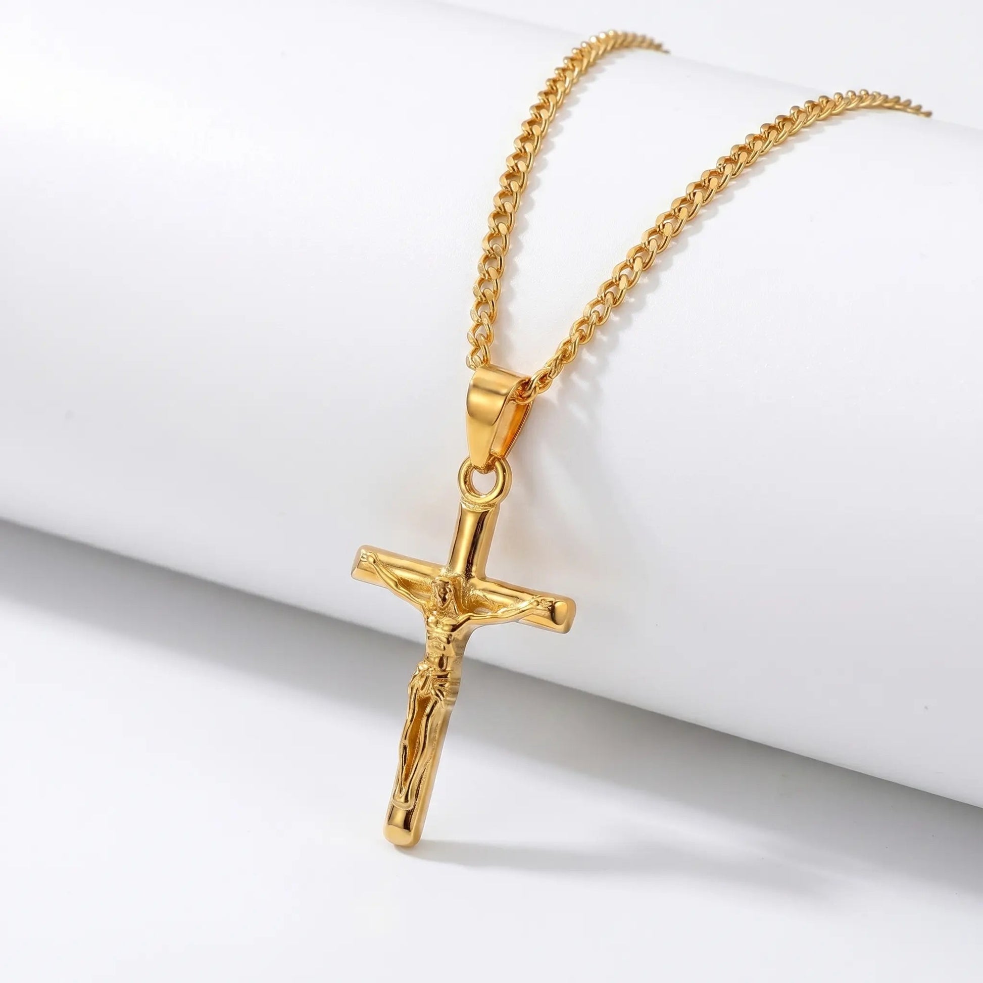 COLLAR CRUCIFIJO - GOLD - Athereos