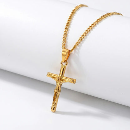 COLLAR CRUCIFIJO - GOLD - Athereos