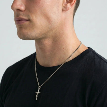 COLLAR CRUCIFIJO - SILVER - Athereos