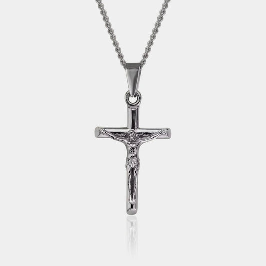 COLLAR CRUCIFIJO - SILVER - ATHEREOS