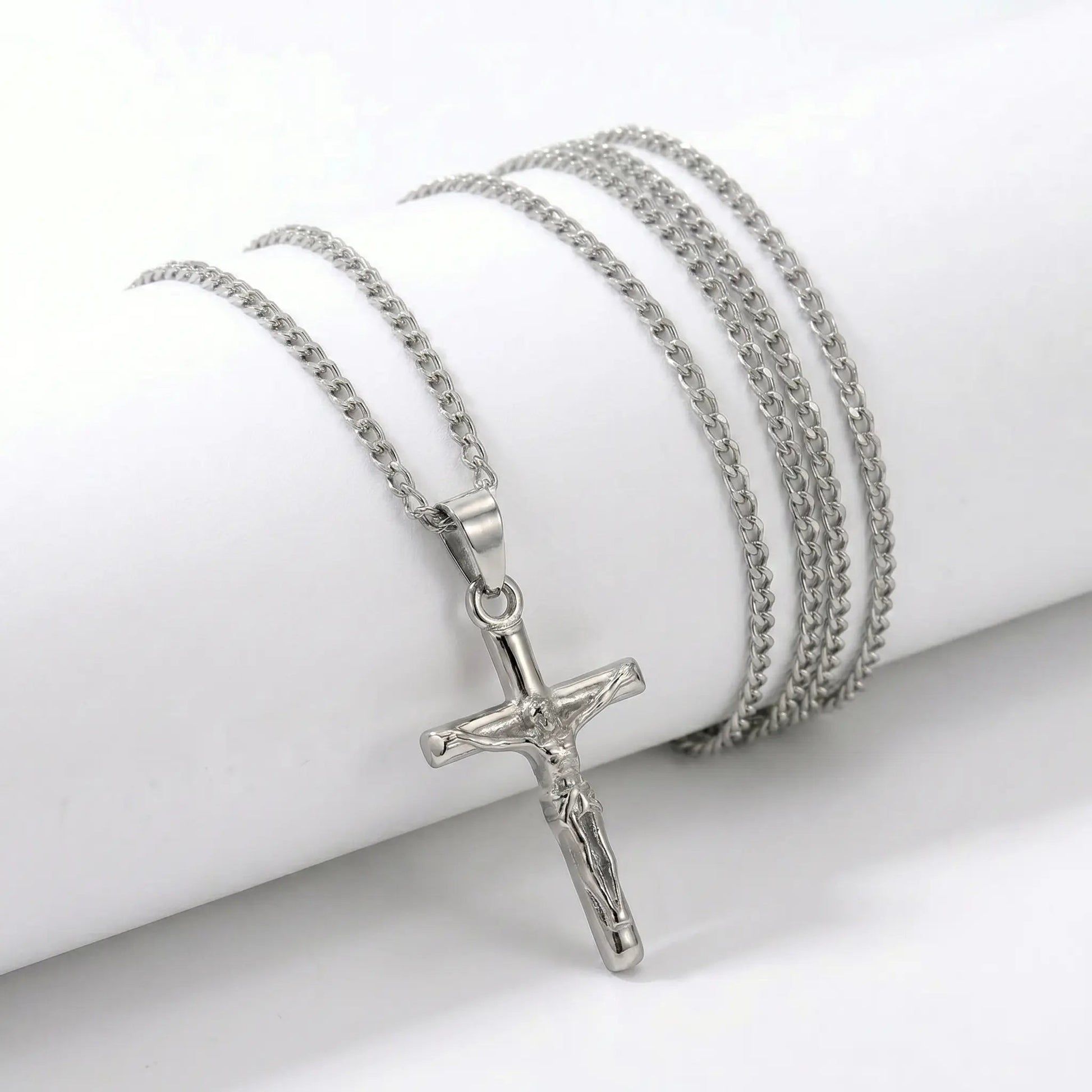 COLLAR CRUCIFIJO - SILVER - Athereos