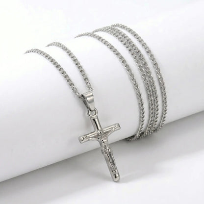 COLLAR CRUCIFIJO - SILVER - Athereos