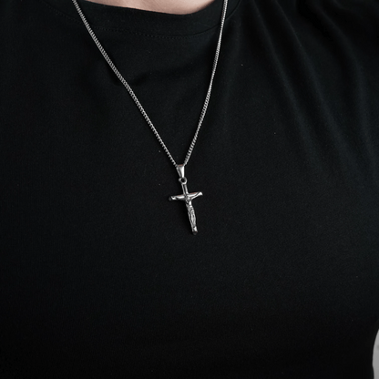 COLLAR CRUCIFIJO - SILVER - ATHEREOS