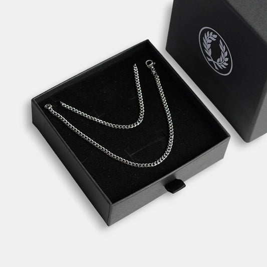 SET CUBANO - SILVER 3MM - ATHEREOS