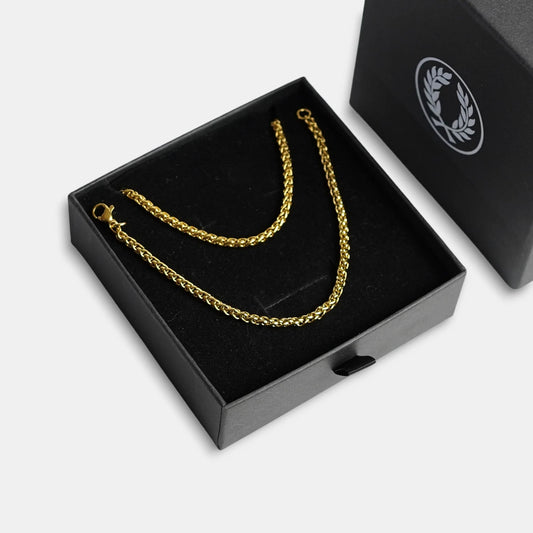 SET ESPIGA - GOLD 3MM - ATHEREOS
